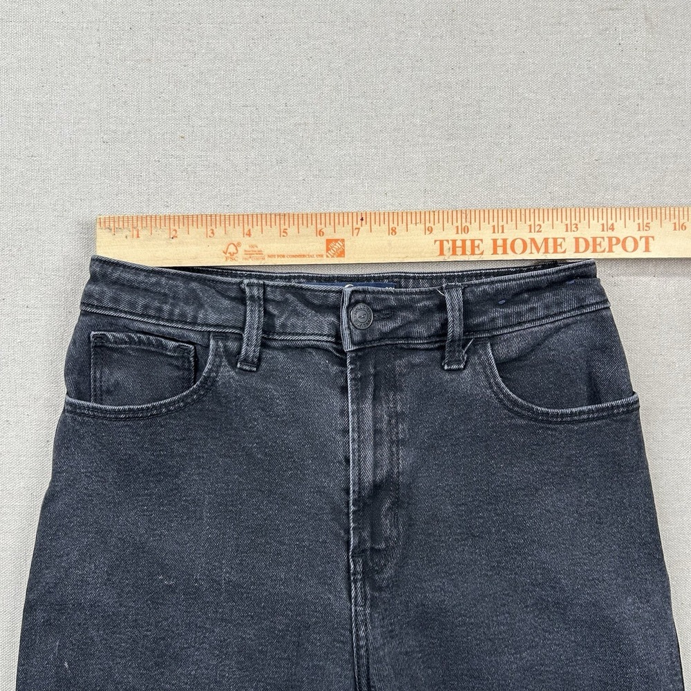 Hollister Jeans Womens 6 Ultra High-Rise Dad 27x30 Skater Grunge Black - Picture 9 of 12